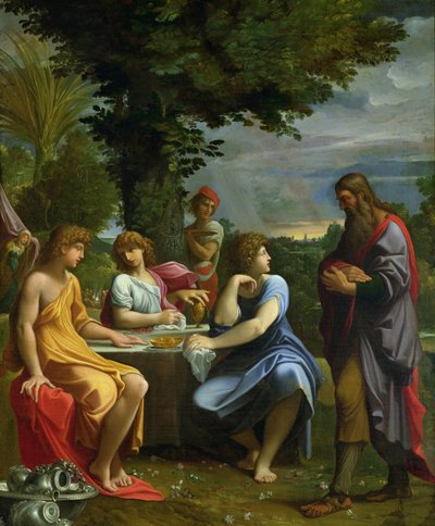 Abraham and the Three Angels by Lodovico Carracci